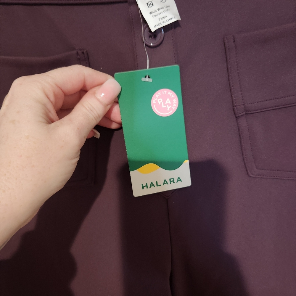 Halara High Waisted Button Multiple Pockets Strai… - image 6